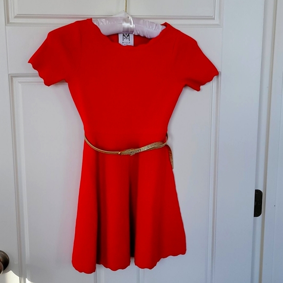 Milly Minis knit skater dress - Main Image